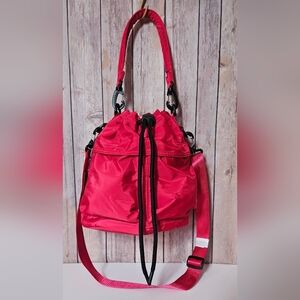 BearPaw Drawstring Handbag With Crossbody Strap NWT